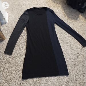 Elegant Black and Gray Women's Dress